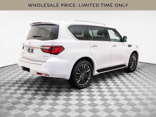 Moonstone White 2024 INFINITI QX80 SENSORY AWD