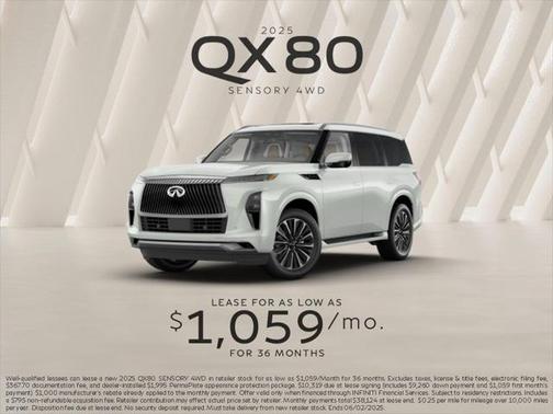 2025 INFINITI QX80 SENSORY AWD