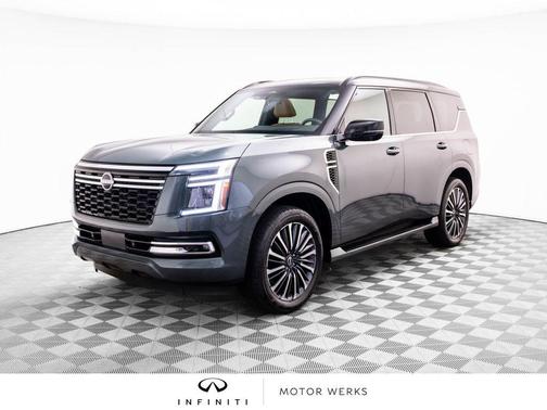 Alpine Metallic/Super Black 2025 Nissan Armada Platinum Reserve 4WD