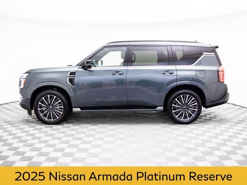 Alpine Metallic/Super Black 2025 Nissan Armada Platinum Reserve 4WD