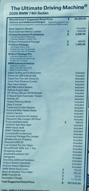 2026 BMW 740 740i