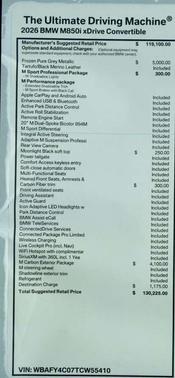 2026 BMW M850 xDrive