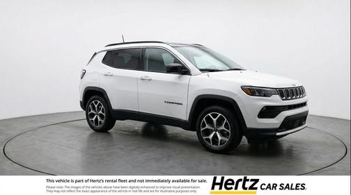 Bright White Clearcoat 2025 Jeep Compass Limited