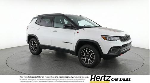 Bright White Clearcoat 2025 Jeep Compass Trailhawk