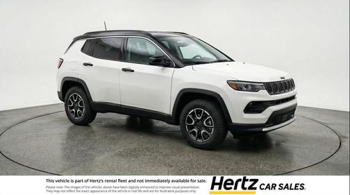 Bright White Clearcoat 2025 Jeep Compass Trailhawk