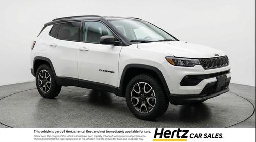 Bright White Clearcoat 2025 Jeep Compass Trailhawk