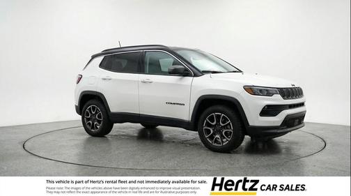 Bright White Clearcoat 2025 Jeep Compass Trailhawk