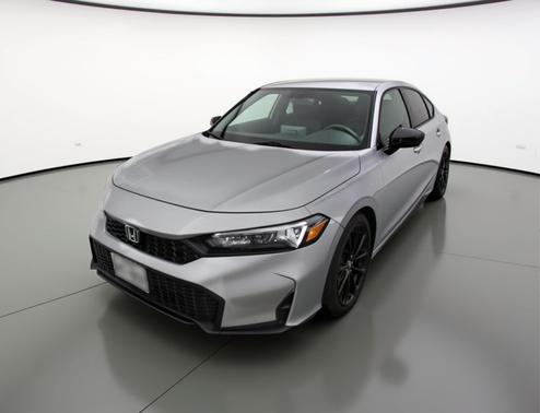 Solar Silver Metallic 2025 Honda Civic Sport