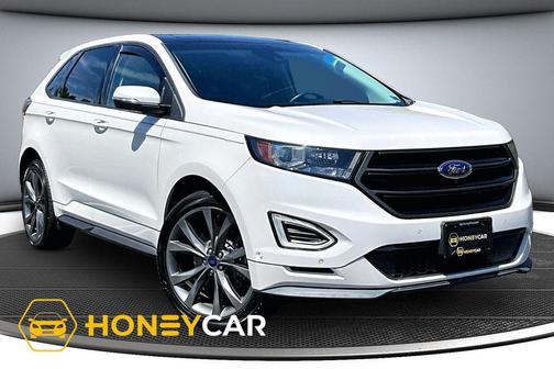 White Platinum Clearcoat Metallic 2016 Ford Edge Sport
