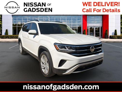 Pure White 2022 Volkswagen Atlas 3.6L SE w/Technology