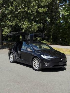 Titanium Metallic 2016 Tesla Model X 90D