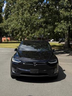 Titanium Metallic 2016 Tesla Model X 90D