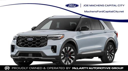 Space White Metallic 2026 Ford Explorer Platinum