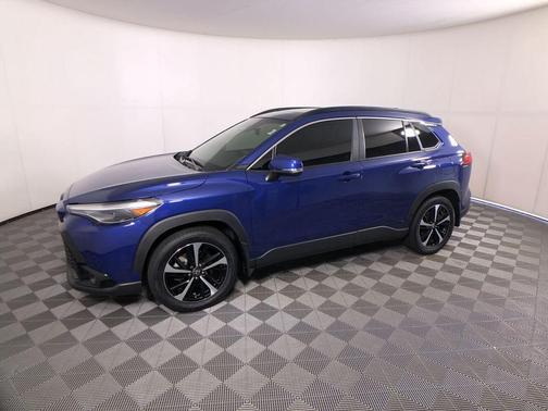 Blue 2024 Toyota Corolla Cross Hybrid XSE