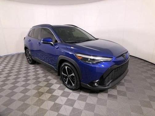 Blue 2024 Toyota Corolla Cross Hybrid XSE
