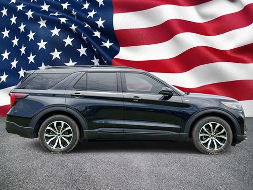 AGATE BLACK METALLIC 2025 Ford Explorer ST-LINE
