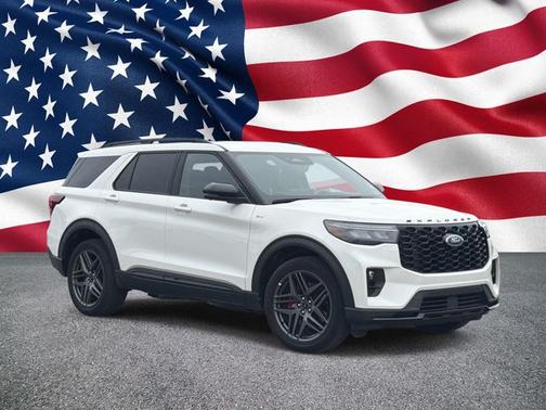 STAR WHITE MET TRI-COAT 2025 Ford Explorer ST-LINE