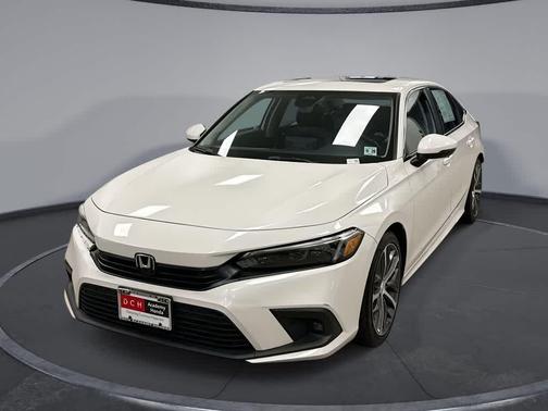 Platinum White Pearl 2023 Honda Civic Touring