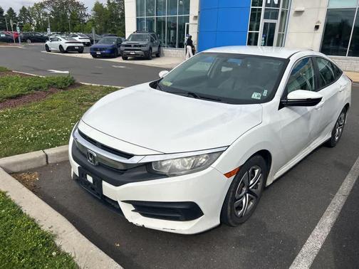 Taffeta White 2017 Honda Civic LX