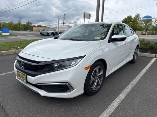 Platinum White Pearl 2020 Honda Civic LX