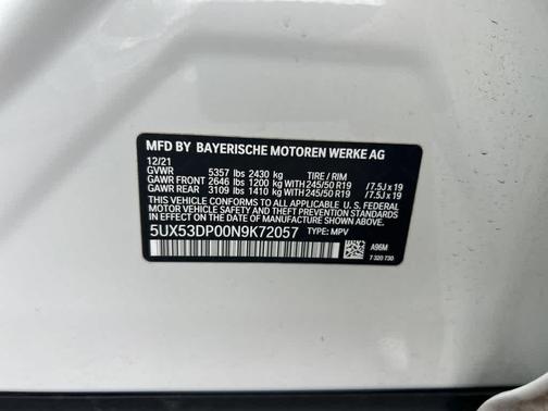 2022 BMW X3 xDrive30i