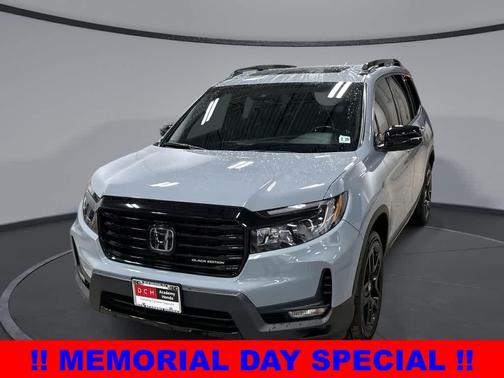 Sonic Gray Pearl 2024 Honda Passport AWD Black