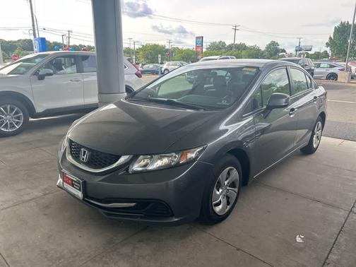 Gray 2013 Honda Civic LX