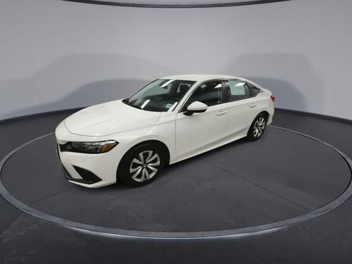Platinum White Pearl 2023 Honda Civic LX