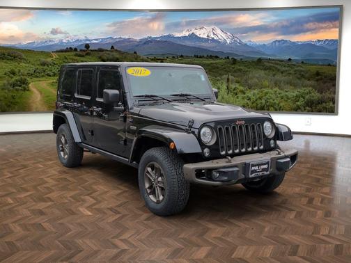 Black Clearcoat 2017 Jeep Wrangler Unlimited Sahara