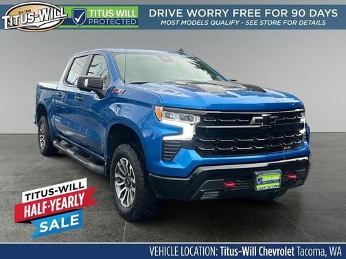 Glacier Blue Metallic 2022 Chevrolet Silverado 1500 LT Trail Boss