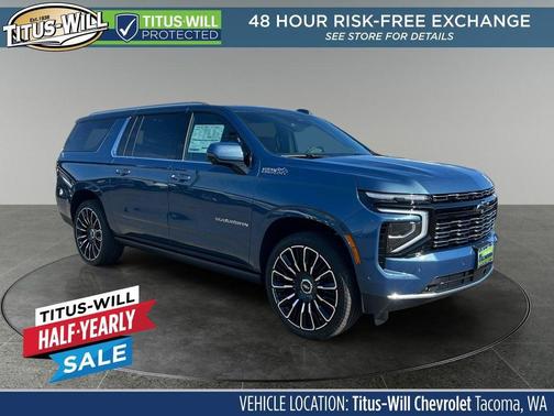 Lakeshore Blue Metallic 2026 Chevrolet Suburban High Country, 4WD