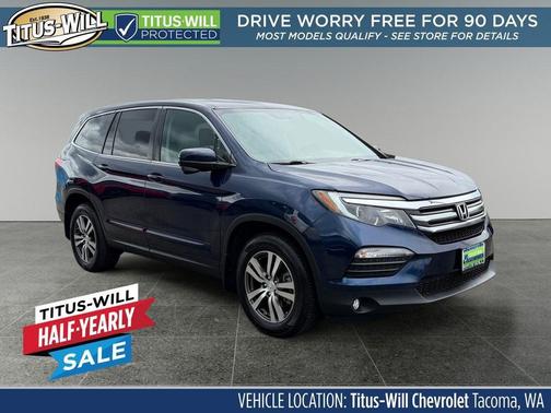 Blue 2017 Honda Pilot EX-L