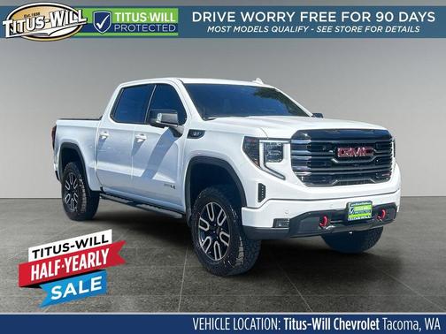 Summit White 2025 GMC Sierra 1500 AT4