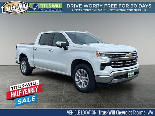 Summit White 2025 Chevrolet Silverado 1500 LTZ