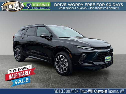 Black 2025 Chevrolet Blazer RS