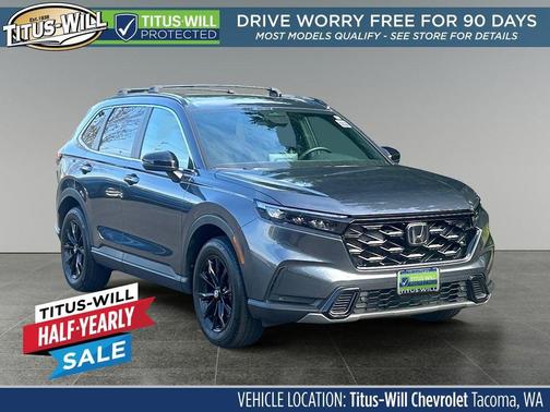 Gray 2024 Honda CR-V Hybrid Sport AWD