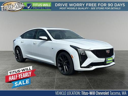 Summit White 2025 Cadillac CT5 Sport