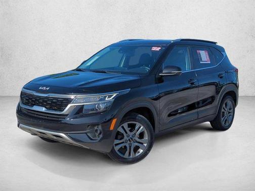 Cherry Black 2022 Kia Seltos S