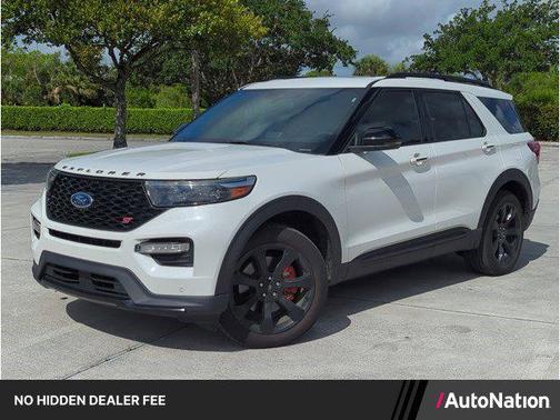 Star White Metallic Tri-Coat 2023 Ford Explorer ST