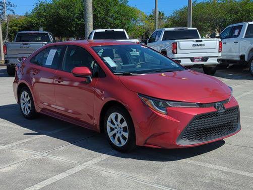 Barcelona Red Metallic 2021 Toyota Corolla LE