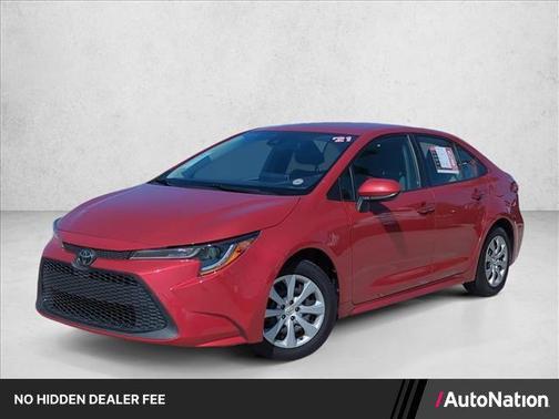 Barcelona Red Metallic 2021 Toyota Corolla LE