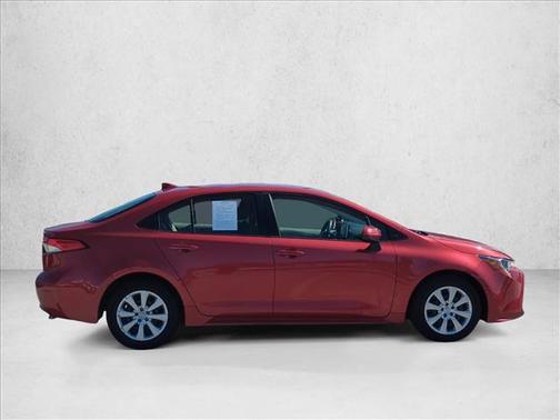 Barcelona Red Metallic 2021 Toyota Corolla LE