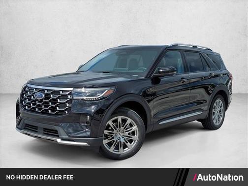 Agate Black Metallic 2026 Ford Explorer Platinum