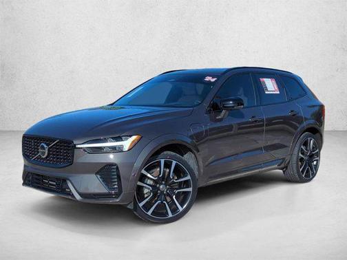Platinum Grey Metallic 2024 Volvo XC60 Recharge Plug-In Hybrid T8 Ultimate Dark Theme