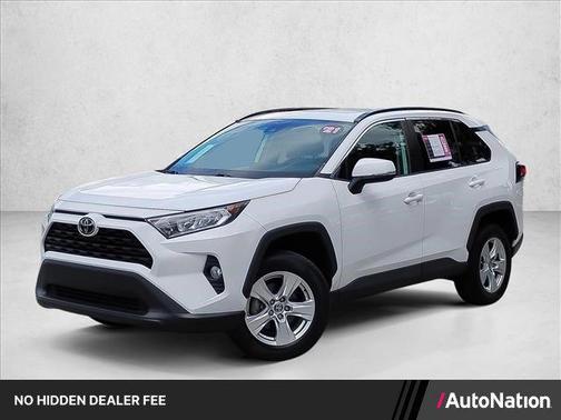 Super White 2021 Toyota RAV4 XLE