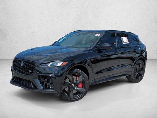 Santorini Black Metallic 2024 Jaguar F-PACE SVR P550 AWD Automatic