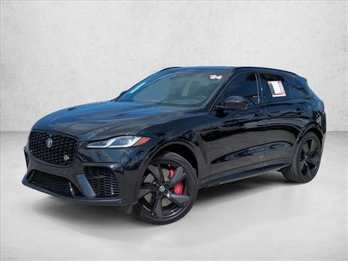 Santorini Black Metallic 2024 Jaguar F-PACE SVR P550 AWD Automatic