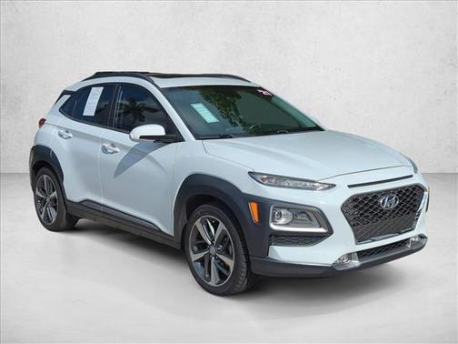 Chalk White 2021 Hyundai KONA Limited