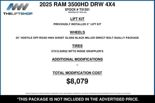 2025 RAM 3500 Laramie Mega Cab 4x4 6'4' Box