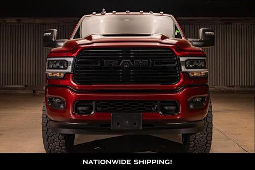 Delmonico Red Pearlcoat 2024 RAM 3500 Laramie Mega Cab 4x4 6'4' Box